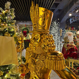 CASCANUEZ CASA MERLINA DORADO 180 CM