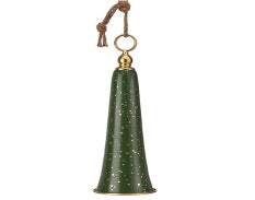 CAMPANA DE METAL VERDE ALARGADA 50 CM