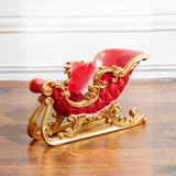 TRINEO ROJO CON DORADO 27 CM X 50 CM