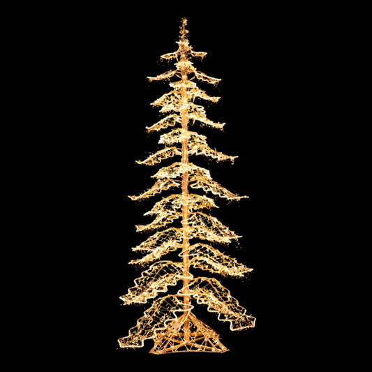 CHRISTMAS TREE CON LUZ LED
Color:  Warm white with 10% flash LED
Indoor & Outdoor Use
UV resistance, 100% waterproof
Item Voltage: 24V DC IP65
