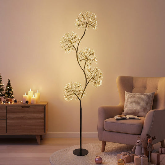 180CM BASE CON ARAÑAS MICRO LED BLANCAS   1920 warm white light,GSIP44  adaptor.24V 12W