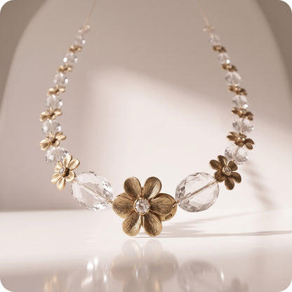 Guirnalda floral ovalada estilo vintage