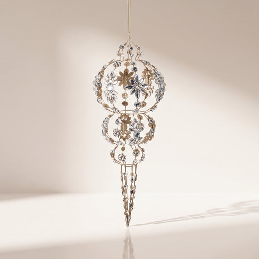 Esfera con flores y piedras y estrellas 49 cm