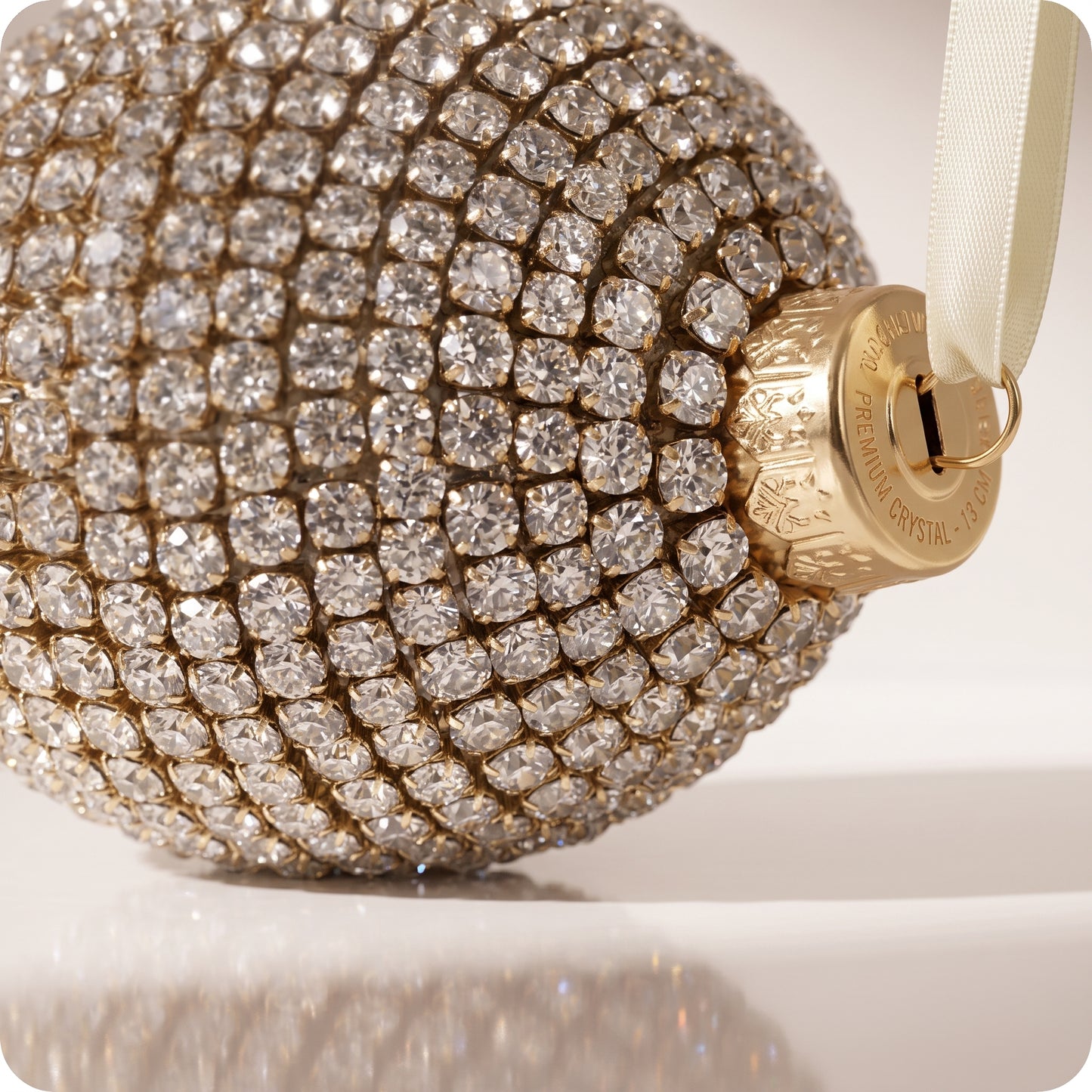 Esfera de piedras brillantes de crital 13 cm