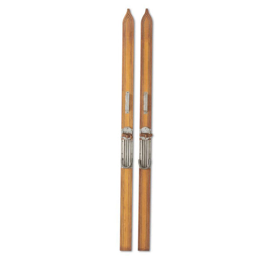 PAR DE SKIS DE MADERA 170 CM LARGO