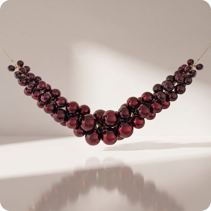 Guirnalda de burbujas color burgundy