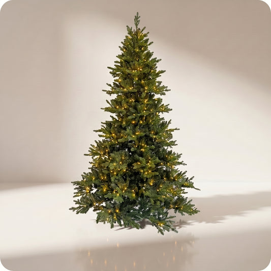 Árbol de navidad verde con 580 luces leds