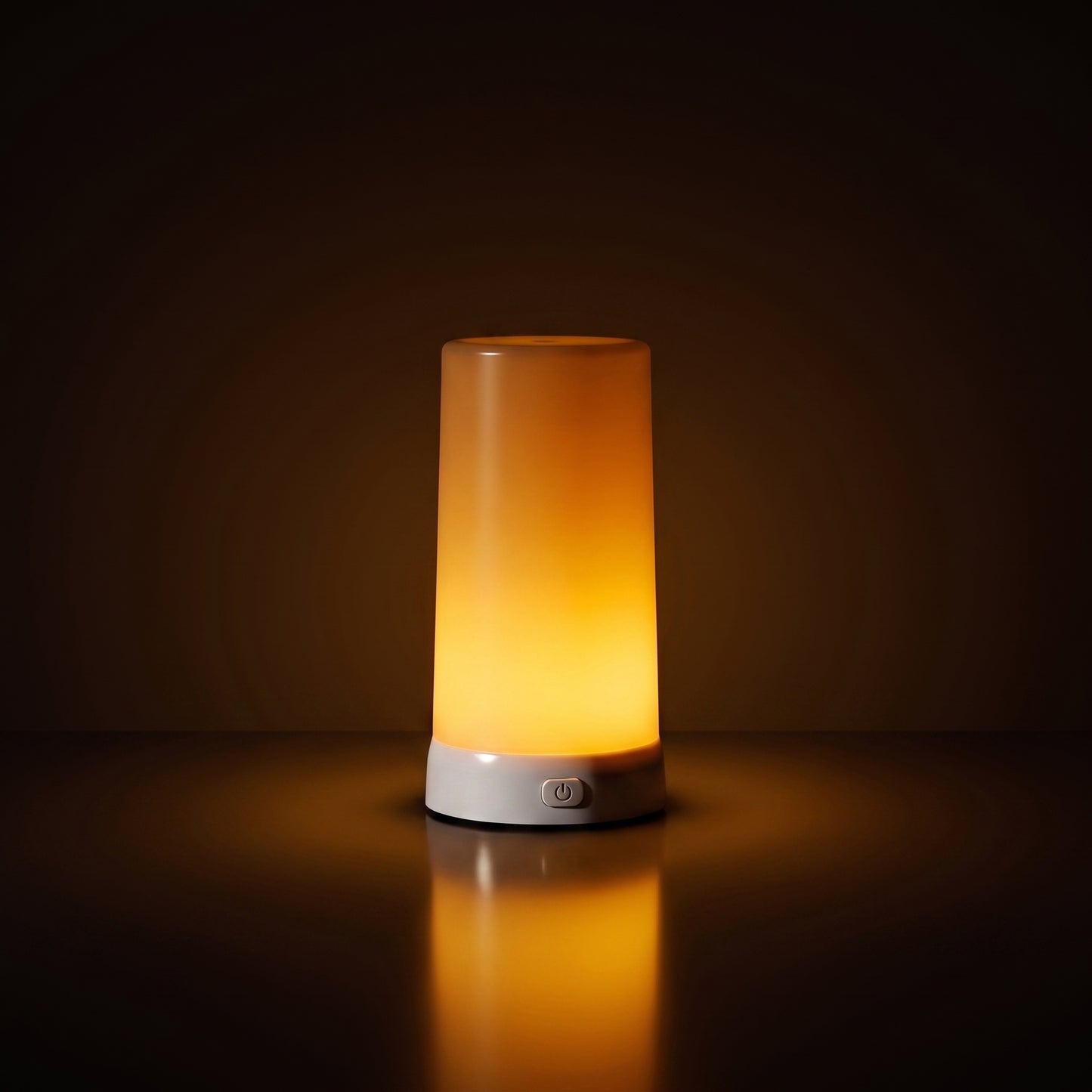 Vela con luz led tipo flama y timer blanca