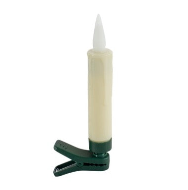 SET DE 10 VELAS DE LUZ LED BLANCAS PARA ARBOL CON ADAPTADOR PILA AAA  CON TIMER AUTOMATICO DE 6 HORAS CON CONTROL 11 CM