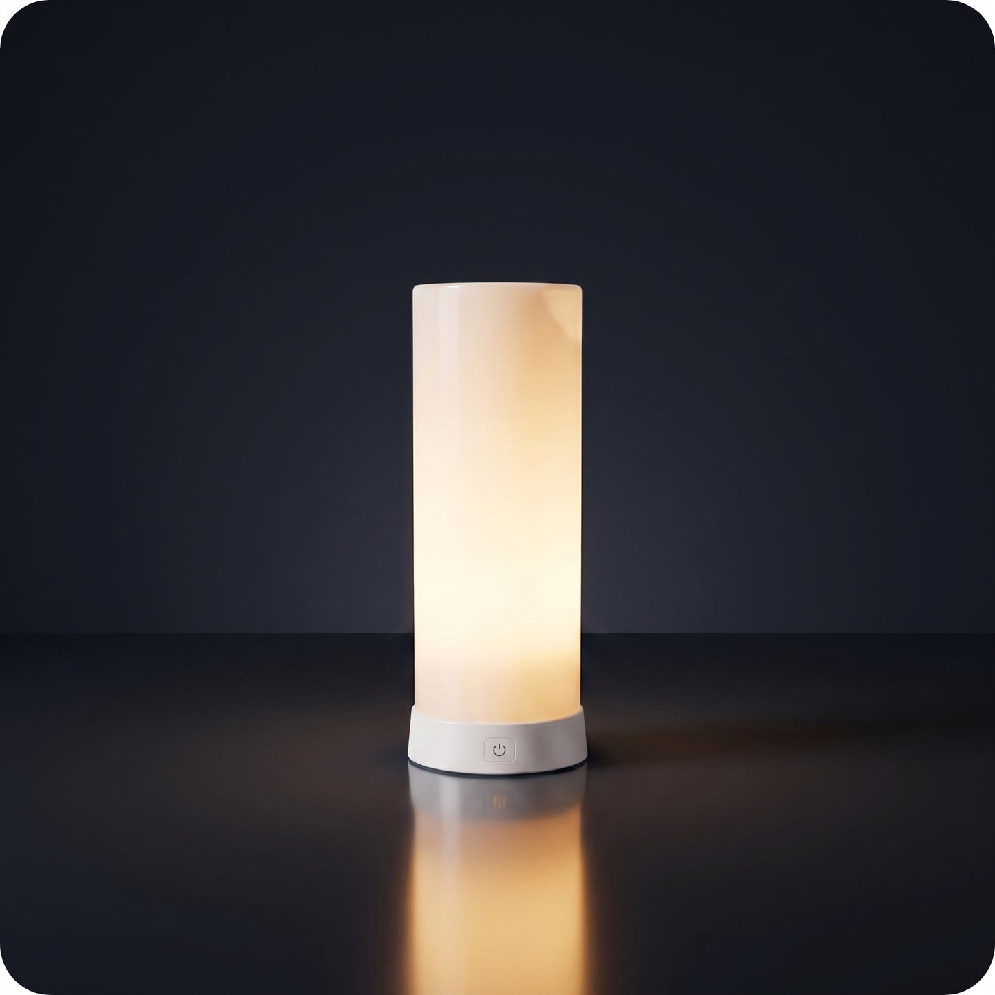 Vela con luz led tipo flama y timer naranja