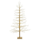 ARBOL DORADO DE LUZ LED w/652 CON PLUG 153 CM