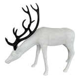CHRISTMAS DEER BLANCO CON CUERNOS DORADODO 140 CM