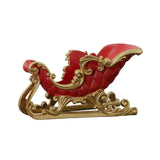 TRINEO ROJO CON DORADO 27 CM X 50 CM