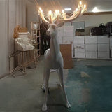 REINDEER BLANCO CON LUZ LED H130cm
