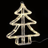 ARBOL DE ACRILICO H32cm w/60Lights USA PILAS