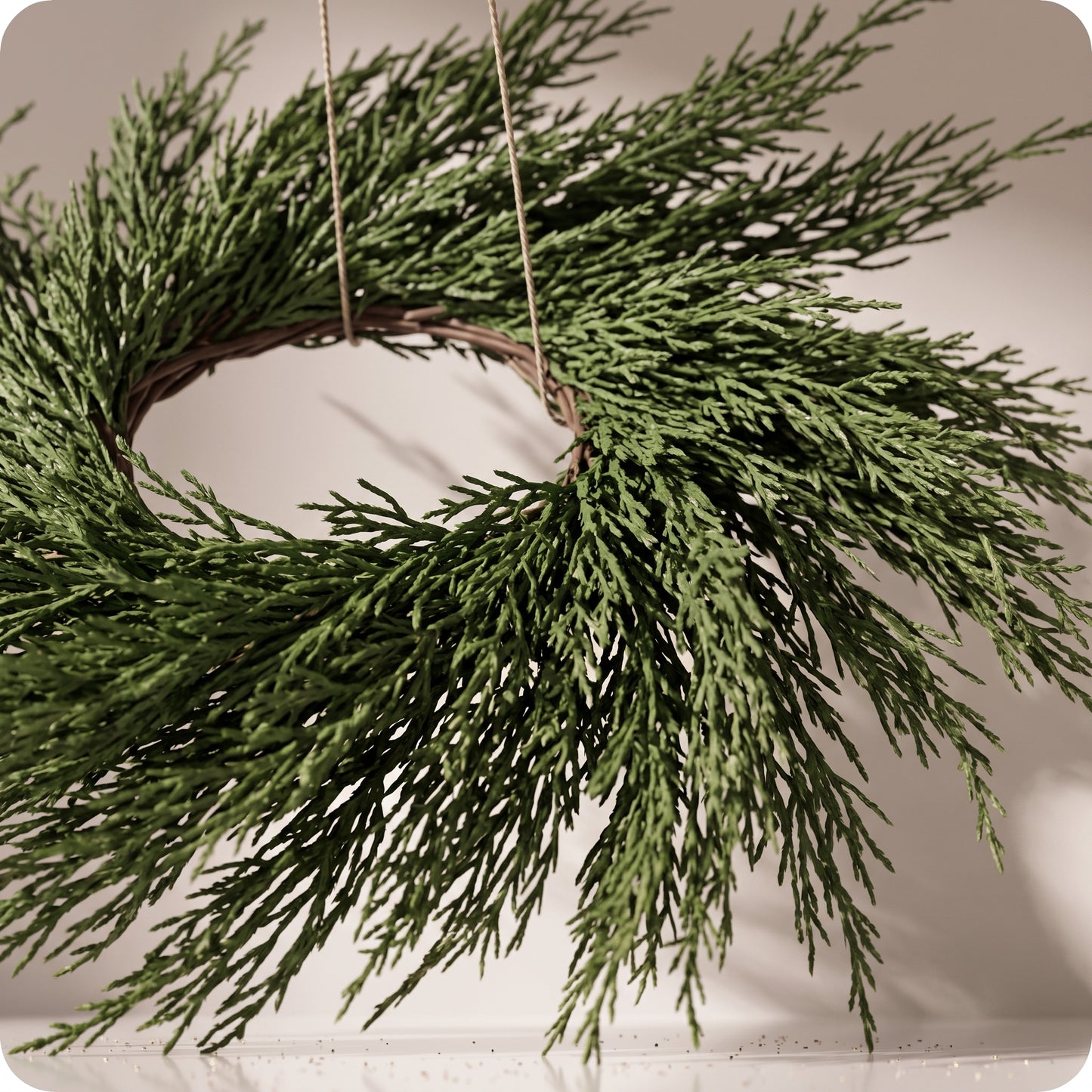 Anillo para velas Arborvitae TT verde
