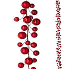 GUIA DE ESFERAS ROJAS CHICAS 183 CM