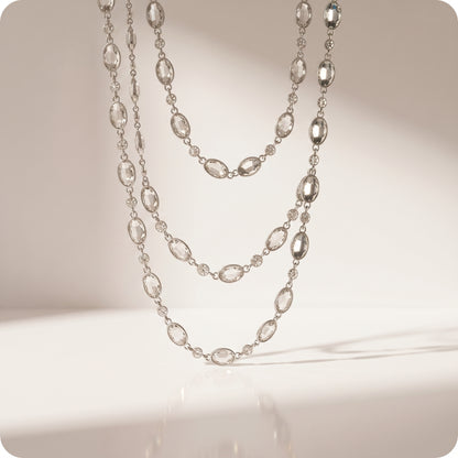 Guirnalda de piedras grandes brillantes