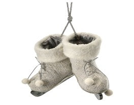 PAR DE PATINES DE PELUCHE 23 CM