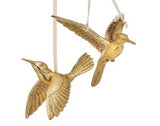 SET DE HUMMINGBIRD DORADOS 19 CM