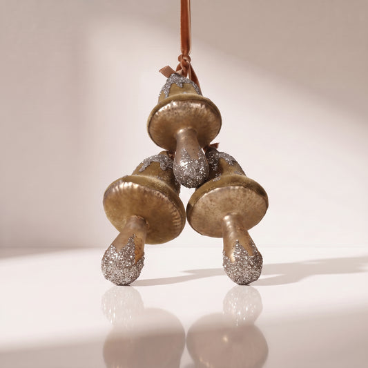 Esfera triple hongo de vidrio 17 cm