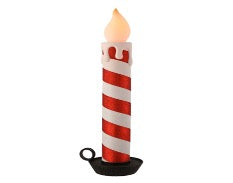VELA CANDY CANE CON LUZ LED Y USB  95.3 CM