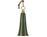 CAMPANA DE METAL VERDE ALARGADA 50 CM