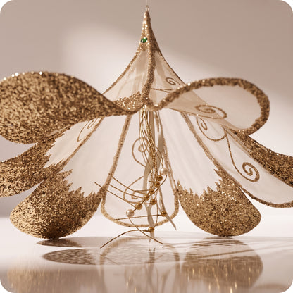 Esfera sheer con glitter morning glory 39 y 51 cm