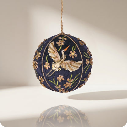 Esfera de cuentas bordada bola floral