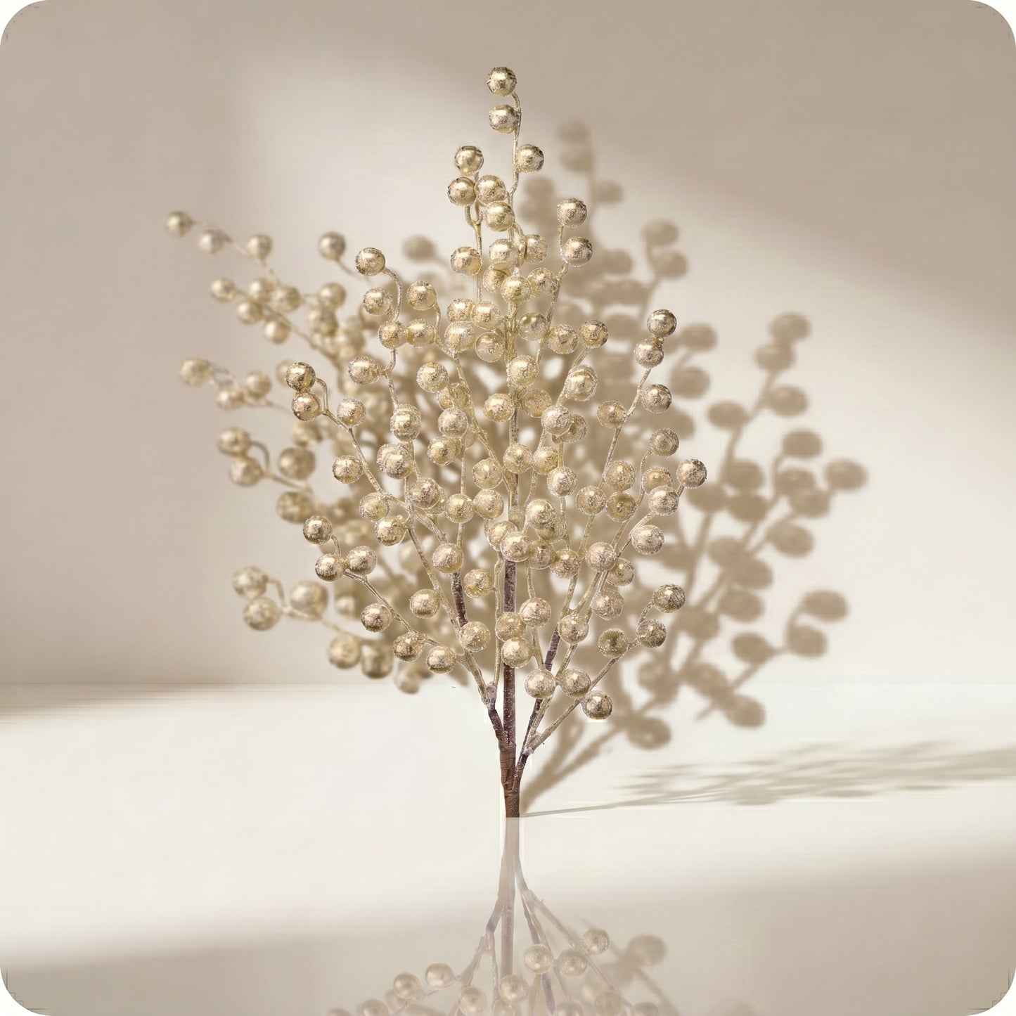 Vara metálico con brillo azucarado color bayas