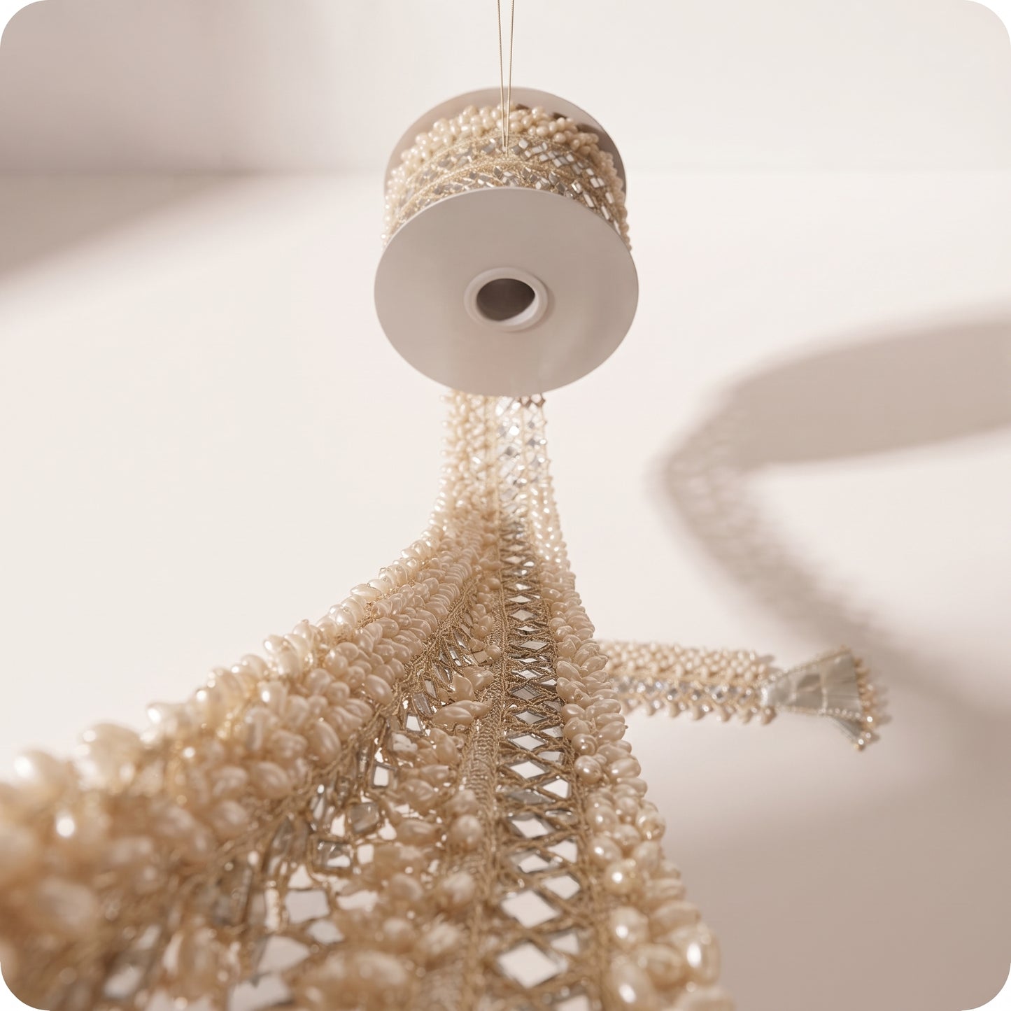 Listón de perlas con piedras