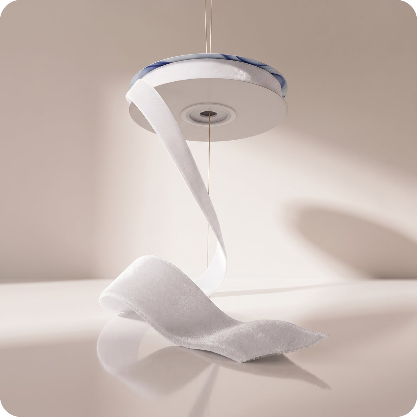 Liston de terciopelo blanco elegante liso delgado