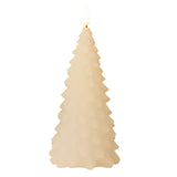 VELAS AROMATIZANTES ARBOL CON LUZ LED ON-OFF 11x20cm Beige 1U/U