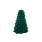 VELAS AROMATIZANTES ARBOL CON LUZ LED ON-OFF 7x12.8cm Verde 1U/U