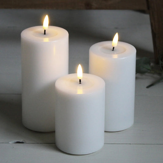 VELA AROMATIZANTE ELECTRICA ON-OFF 7x7.5cm Blanco
