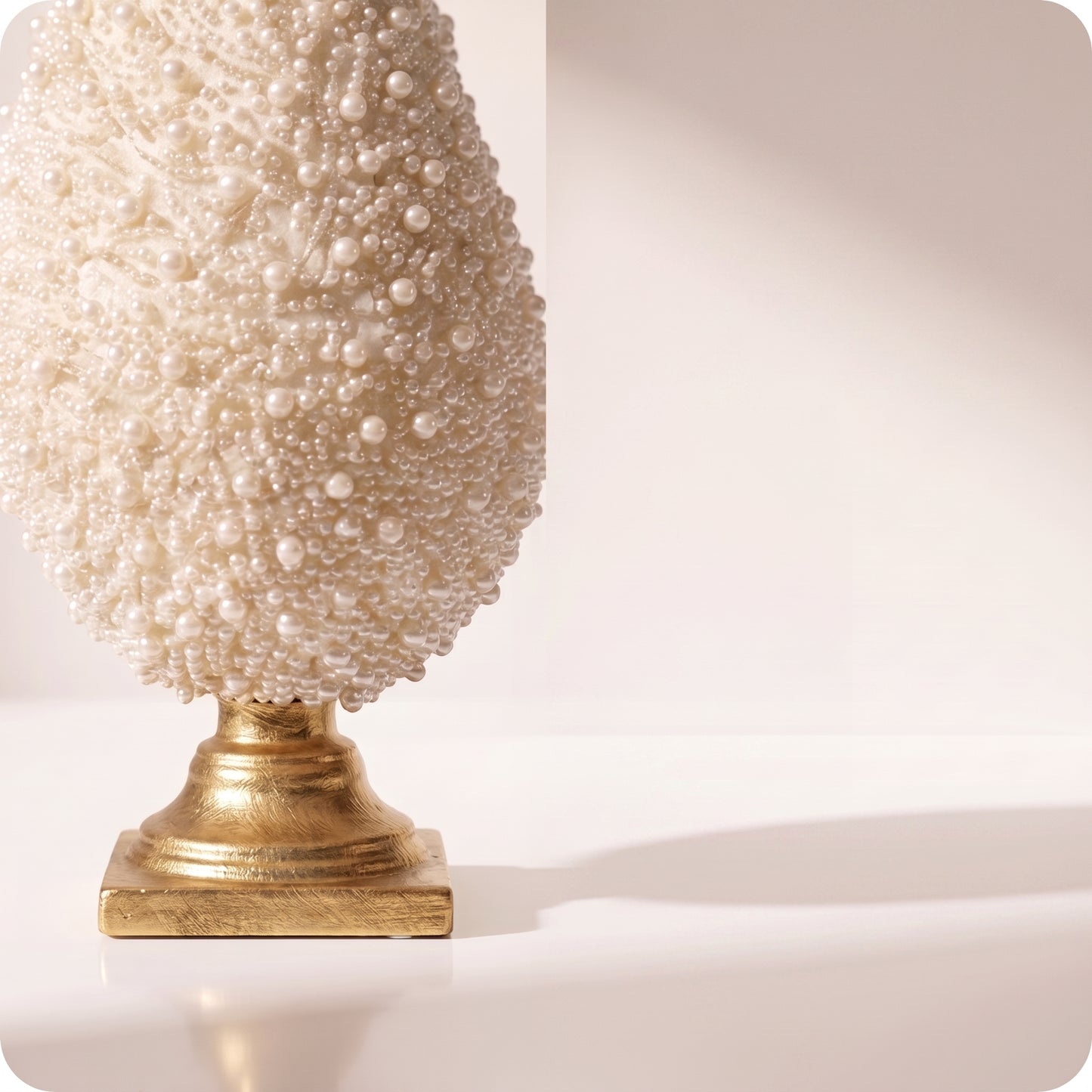 Topiario de gota de perlas con base
