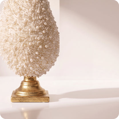 Topiario de gota de perlas con base