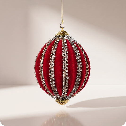 Encaje diamante terciopelo rojo orgánico oro