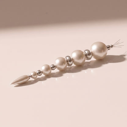 Ornamento de gota de carámbano de perlas