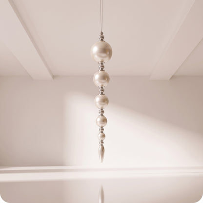 Ornamento de gota de carámbano de perlas
