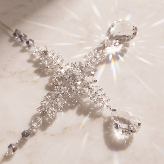 Ornamento de gota de cristal