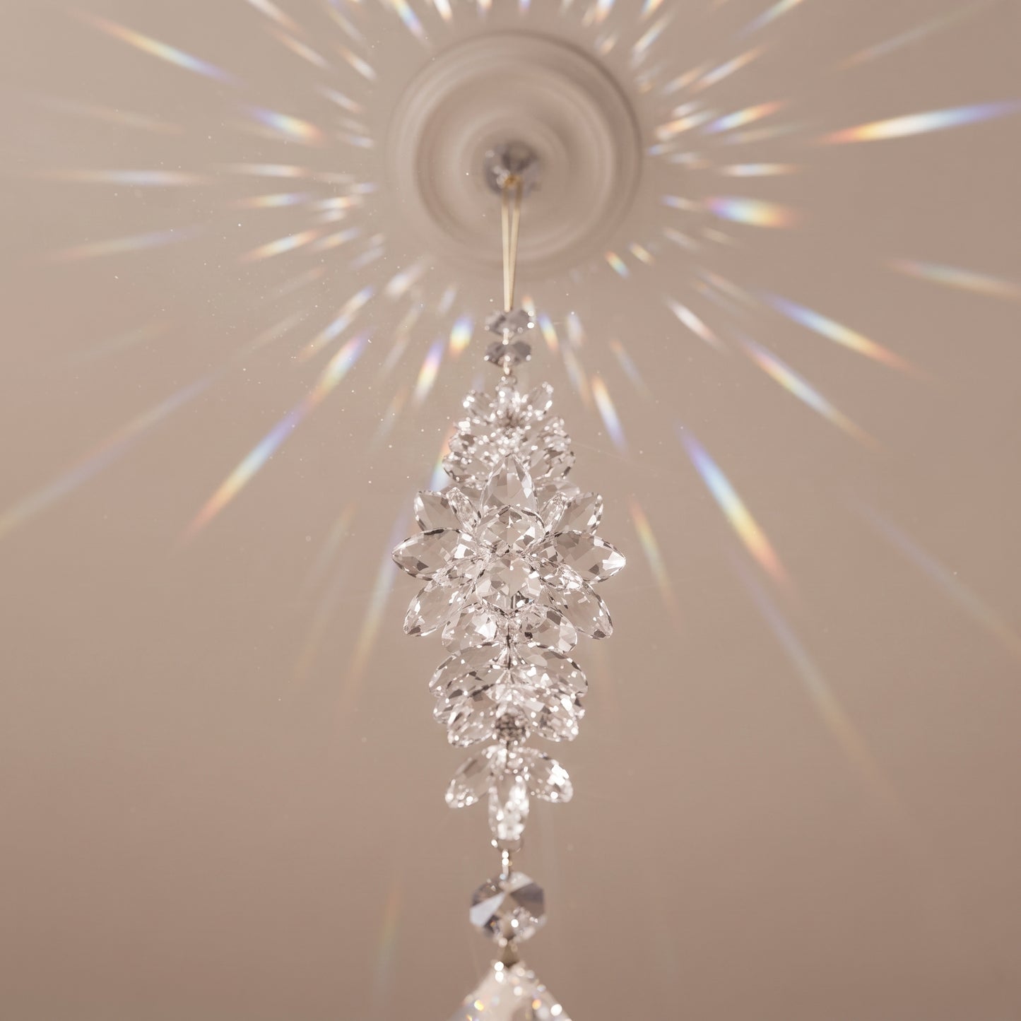 Ornamento de gota de cristal