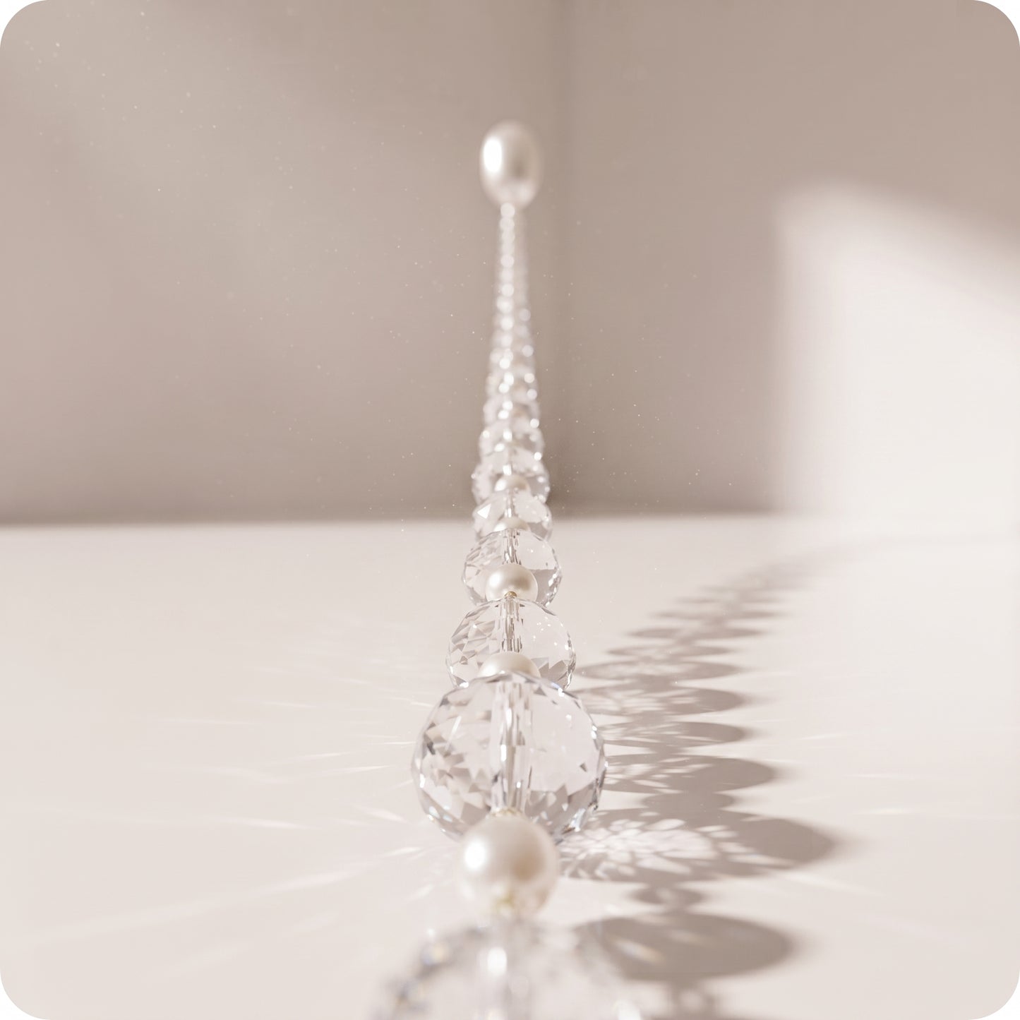 Ornamento de gota de cuentas
