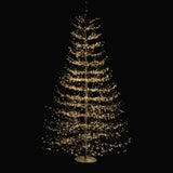 Árbol 2690 luces blancas cálidas, adaptador UL IP44, base de resina, 5m cable 210cm Negro 1U/U